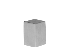 Ukončení na jekl 10 x 10 mm, broušená nerez AISI 304