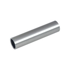 Přechod na vymezení vzdálenosti mezi sloupem (plochý) a kotevní deskou, ø 20x2,0 mm /L:85 mm, bez vnitřního šroubu, broušená nerez K320 / AISI304, bal: 1ks