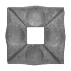 Patka 90 x 90 x 8 mm, otvor 26 mm