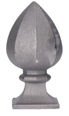 Šiška 130mm, podstavec 58x58mm, dutá