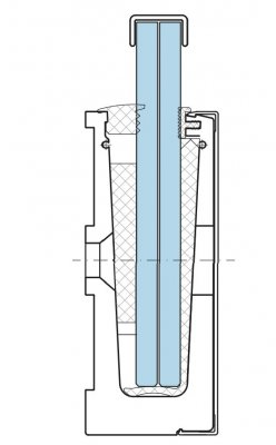 U22X12-3000NAS - Profil na ochranu okrajov skla