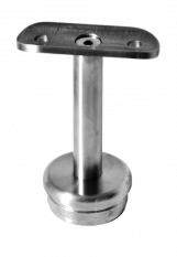 Držák madla pevný na trubku ø 42,4 mm (77x64 mm), broušená nerez K320 / AISI304