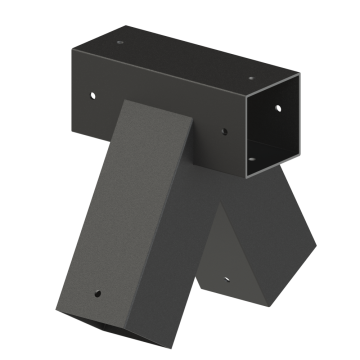 Rohová spojka na houpačku pro hranol 80x80mm, pozinkovaná ocel