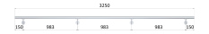 Madlo ø 42.4mm, L-3250mm, broušená nerez AISI304