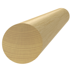 Dřevěný profil ø 42 x 3000 mm, dub, broušený bez nátěru