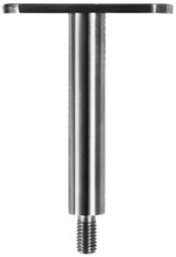 Držák madla pevný, plochý (78x64 mm) závit M8, broušená nerez K320 / AISI304