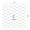 Lanová sieť, 0,8 x 5 m, oko 60 x 104 mm, ø 2 mm, AISI 304
