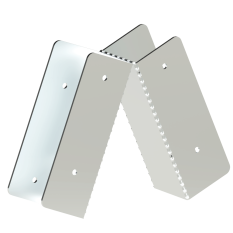 Spojka na hranol 80x80mm, pozinkovaná ocel