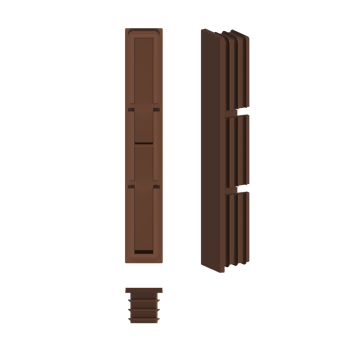 Plastová zátka k hliníkovej lamele, rozmer 16 x 100 mm,RAL8011