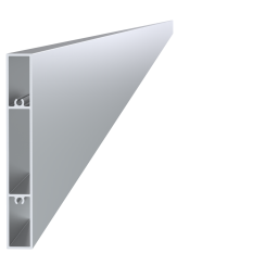 Profil na výplň 120x16x6000 mm, materiál EN AW-6060 T66, přírodní hliník bez povrchové úpravy, cena za KUS