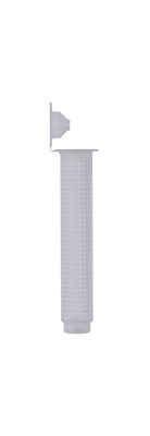 Plastové sítko biele na chemickú kotvu,15x85mm, pro kotvení M10-M12