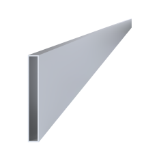 Poškodený jokel 160x20x2mm, L-6000mm, hliník bez povrchovej úpravy