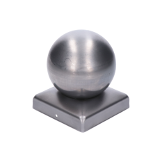 Stříška na sloupek-kulatá Základna 60 x 60 mm, koule 50 mm