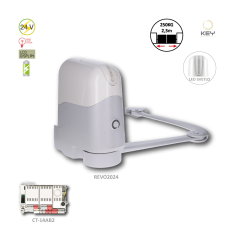 REVO pohon pro křídlovou bránu do 2,3 m/kř., 24 V, 140 W, 120 Nm se zabudovanou elektron. 14AB